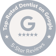 Top Rated Dentist on Google badge